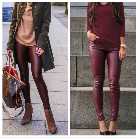 Private Label Pants - PLUS SIZE Leather Leggings